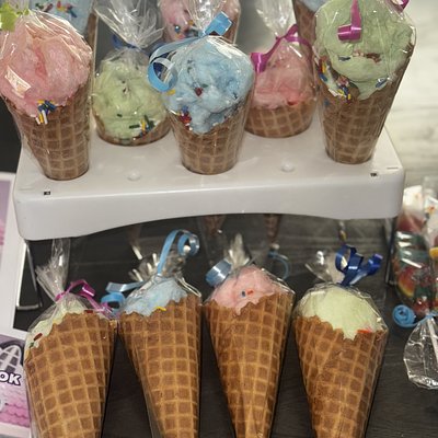 Cotton Candy Cones