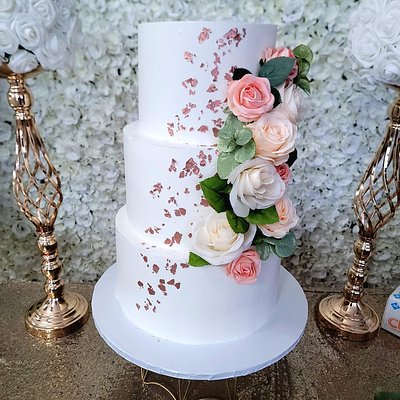 6", 9", & 12" tiered cake