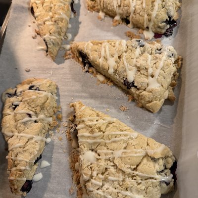 Sourdough Blueberry Scones