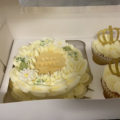 Bento Cake With 2 Cupcakes