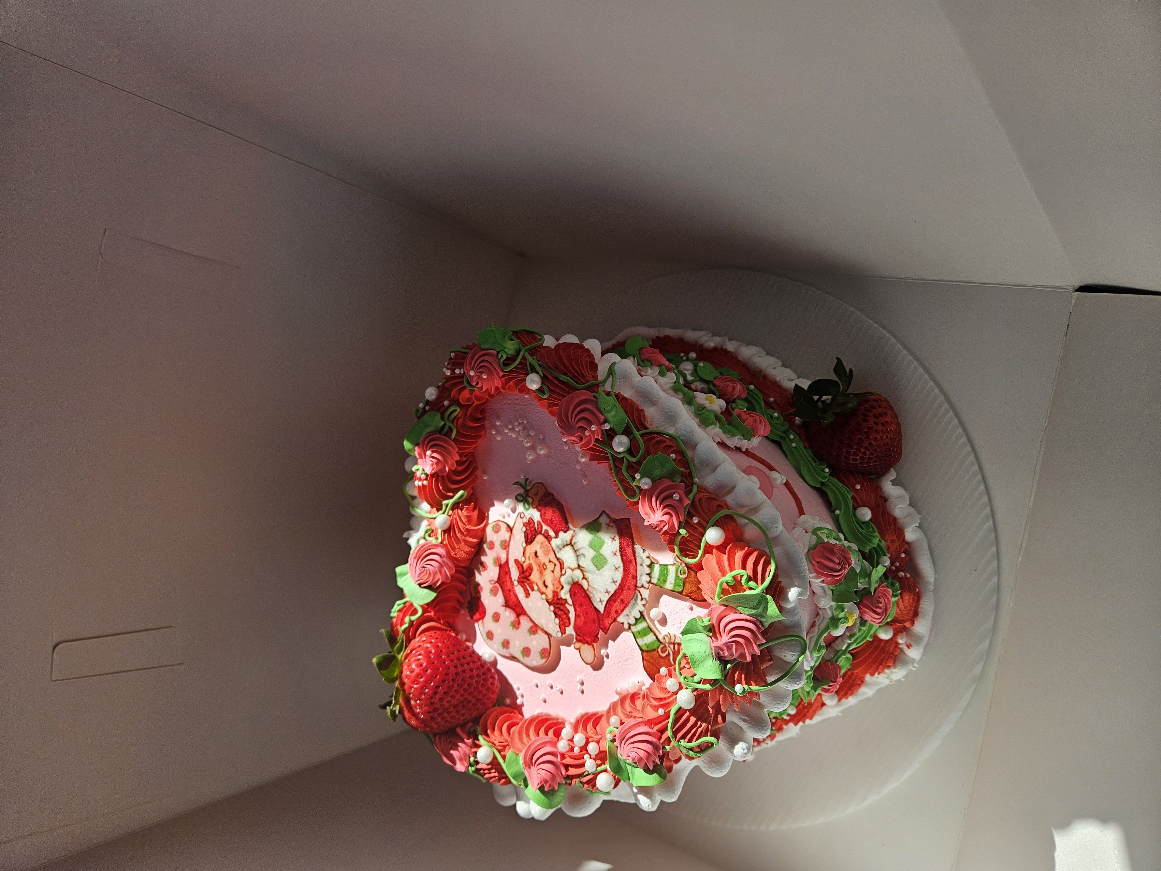 10in Heart Cake Filled With Image