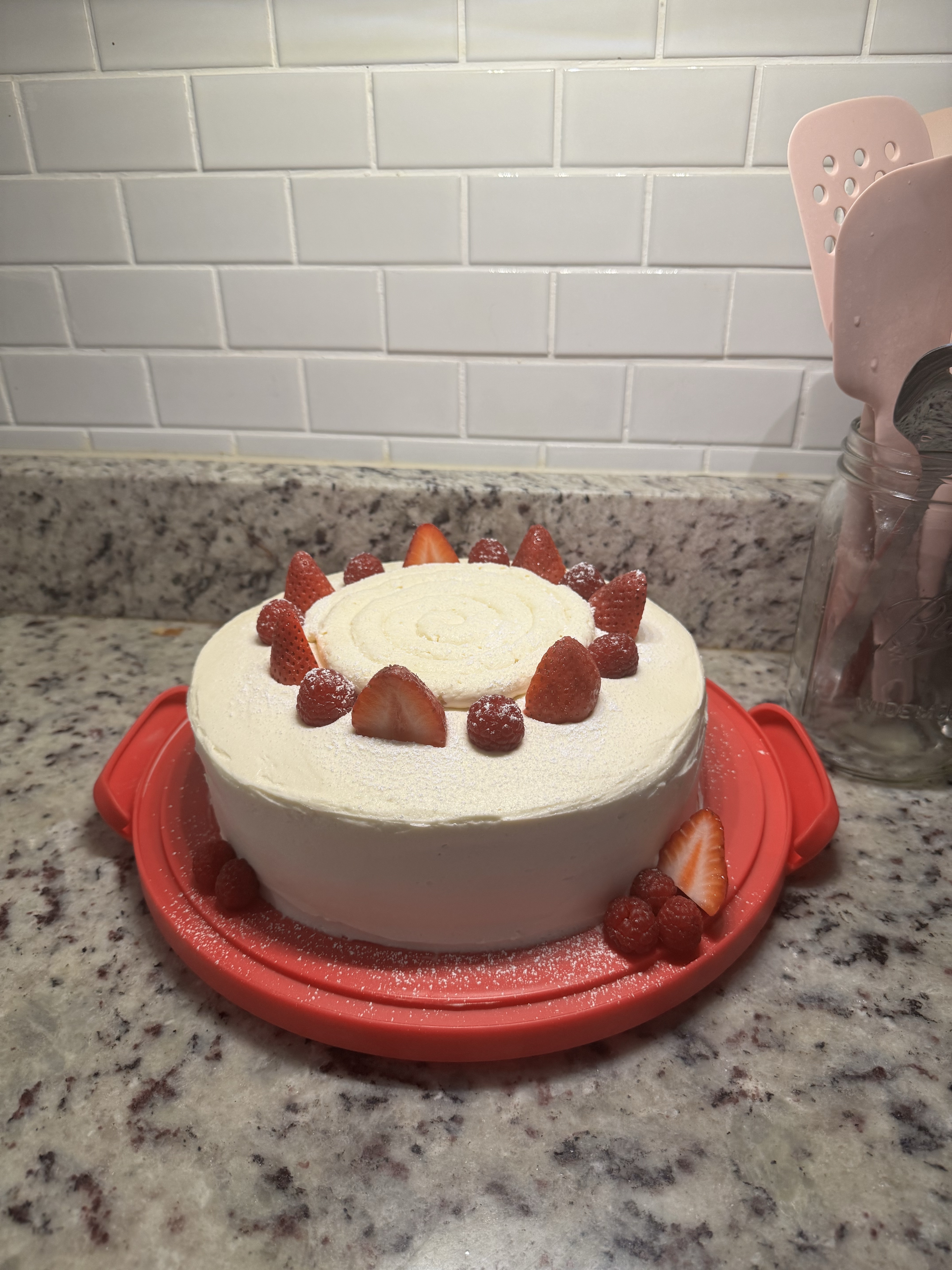 8 inch double layer cake 