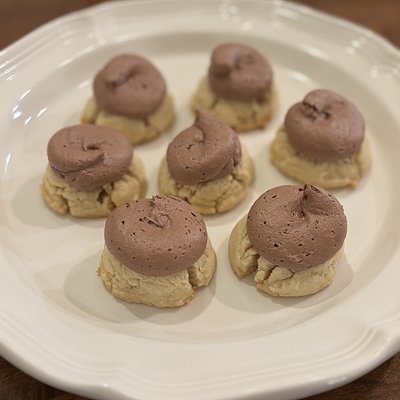 Classic Thumbprint Cookies w/ Chocolate Buttercream