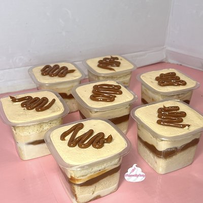 Vanilla Tres Leche With Dulce De Leche Cake Cup