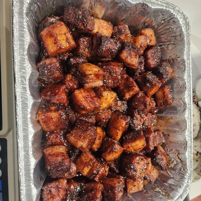 Smoked Pork Belly Burnt Ends (per LB)