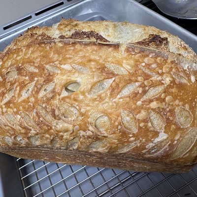 Garlic Rosemary Sourdough Loaf