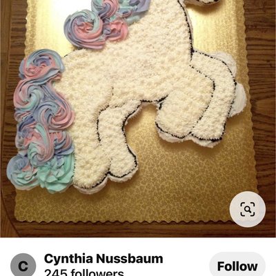 Unicorn pull apart cake