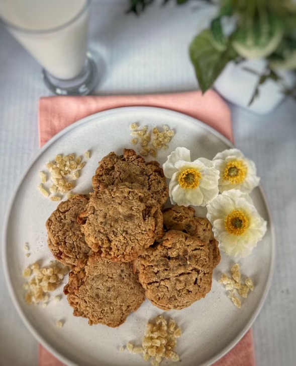 Ginger Honey Raisin Cookies
