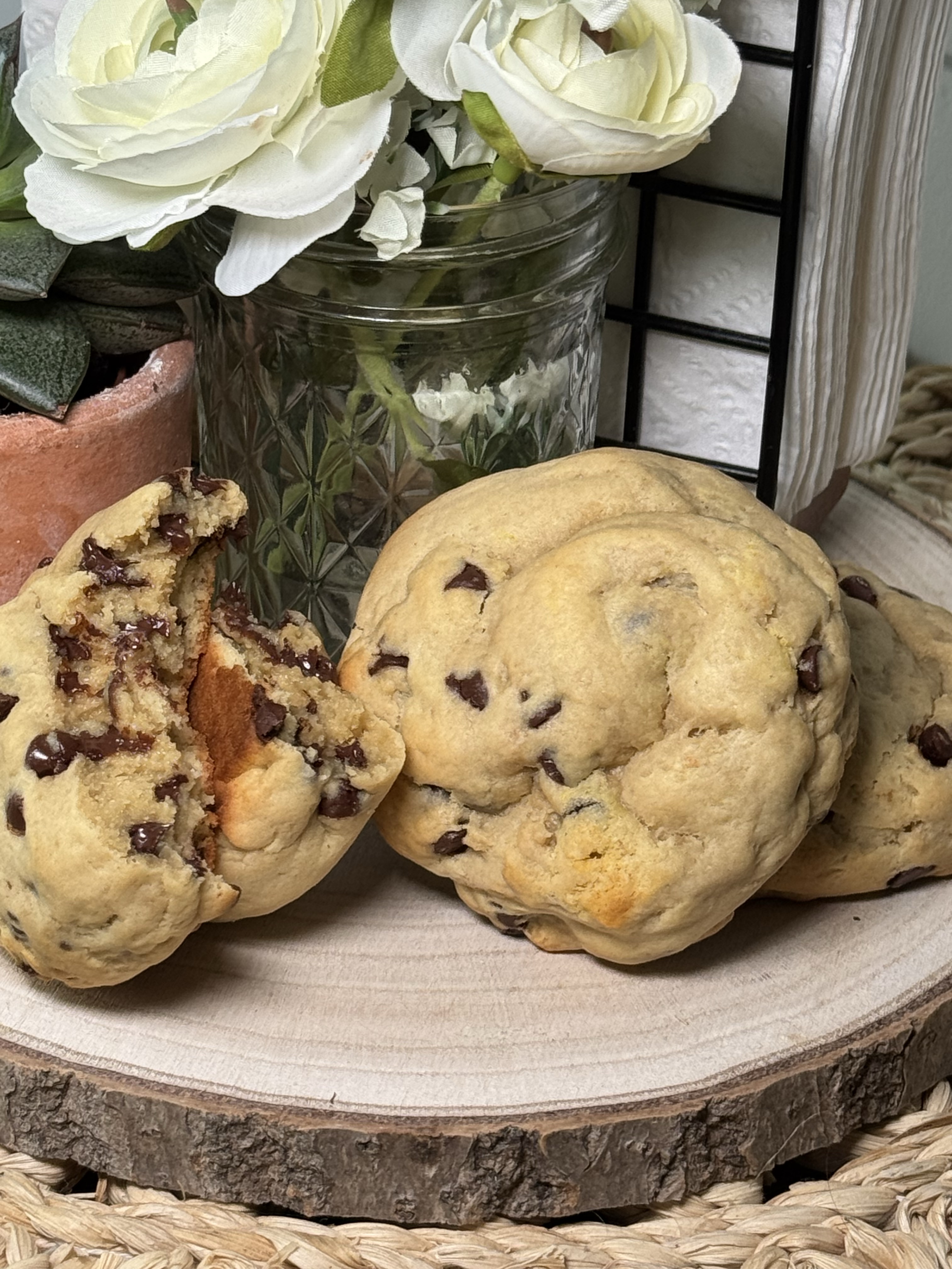 No Sugar added Sourdough Chocolate Chip Cookies