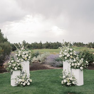 White Floral Columns (4)