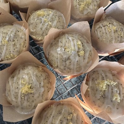 1/2 Dozen Lemon Poppyseed Sourdough Muffins
