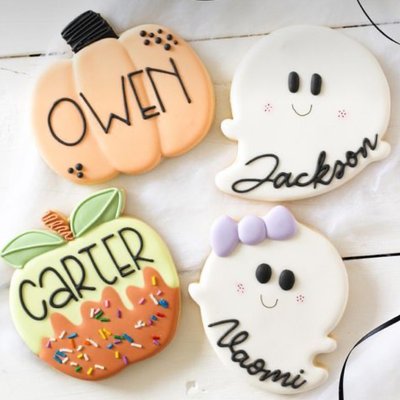 Personalized Halloween Cookie