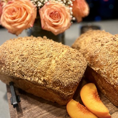Cobbler Me Crazy (Peach Cobbler Sourdough Bread)