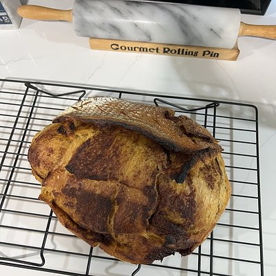 Pumpkin Cinnamon Swirl Sourdough Loaf