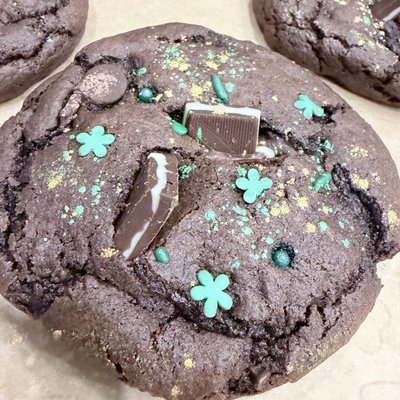 Dark Chocolate mint cookies 