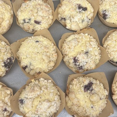 Lemon Blueberry Sourdough Discard Muffin