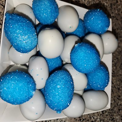 White Chocolate Covered Grapes-Medium