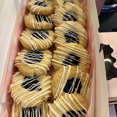 Thumbprint (butter) Cookies w/homemade Cherry Jam - Dozen