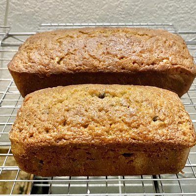 Banana Nut Bread & Banana Chocolate Chip Bread