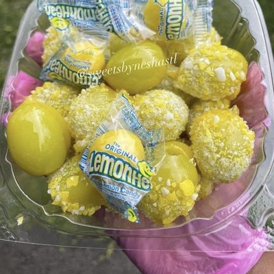 20 LemonadeHead Candy Grapes (cannot Pick Additional Topping /flavor Comes Standard)