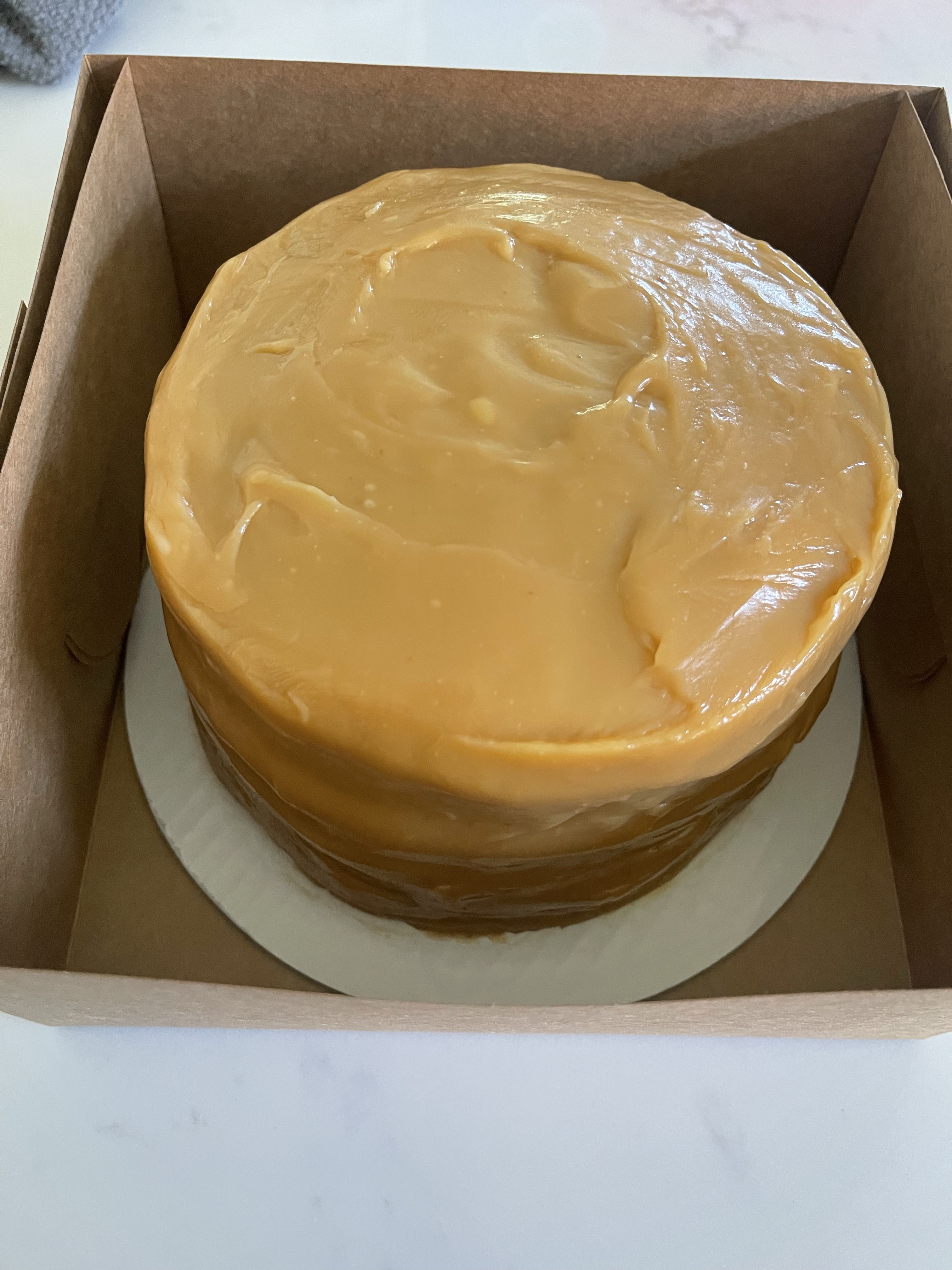 Yellow Cake with Old Fashion Caramel Icing 10”