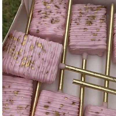 Dipped Rice Krispy Treats