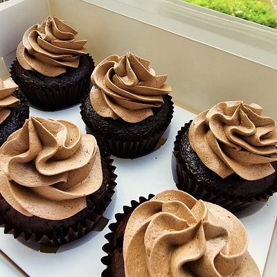Chocolate Cupcakes + Chocolate Buttercream (Box of 9)