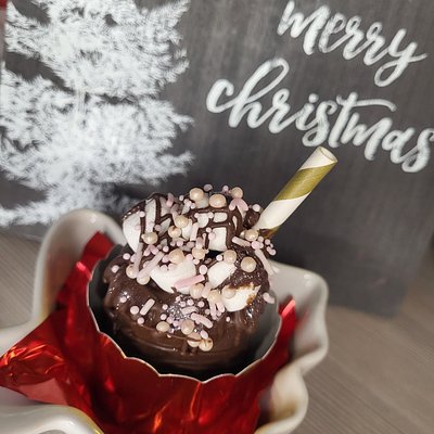 Chocolate Covered Strawberry Hot Coco Bomb- 4ct