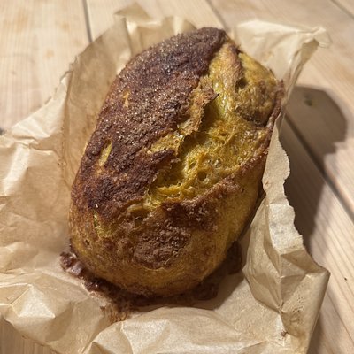 Cinnamon Sugar Pumpkin Sourdough Loaf (vegan)