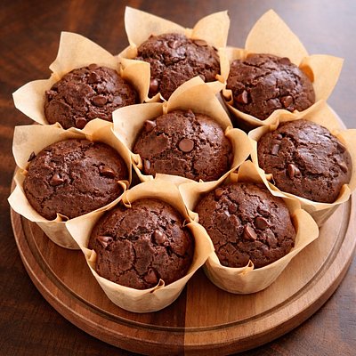 Double Chocolate Chip Muffins - 4 Pack