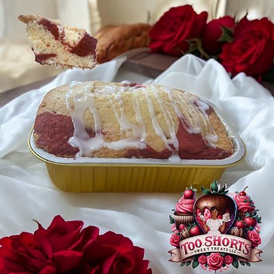 Personal Pan Red Velvet Swirl Pound Cake 