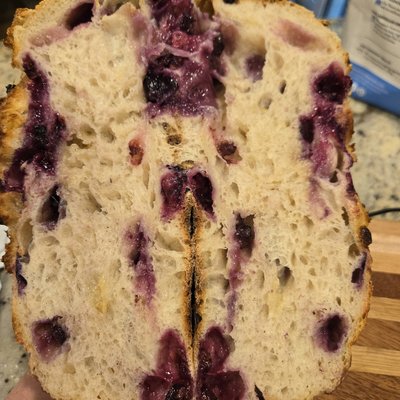 Blueberry Lemon Sourdough Loaf