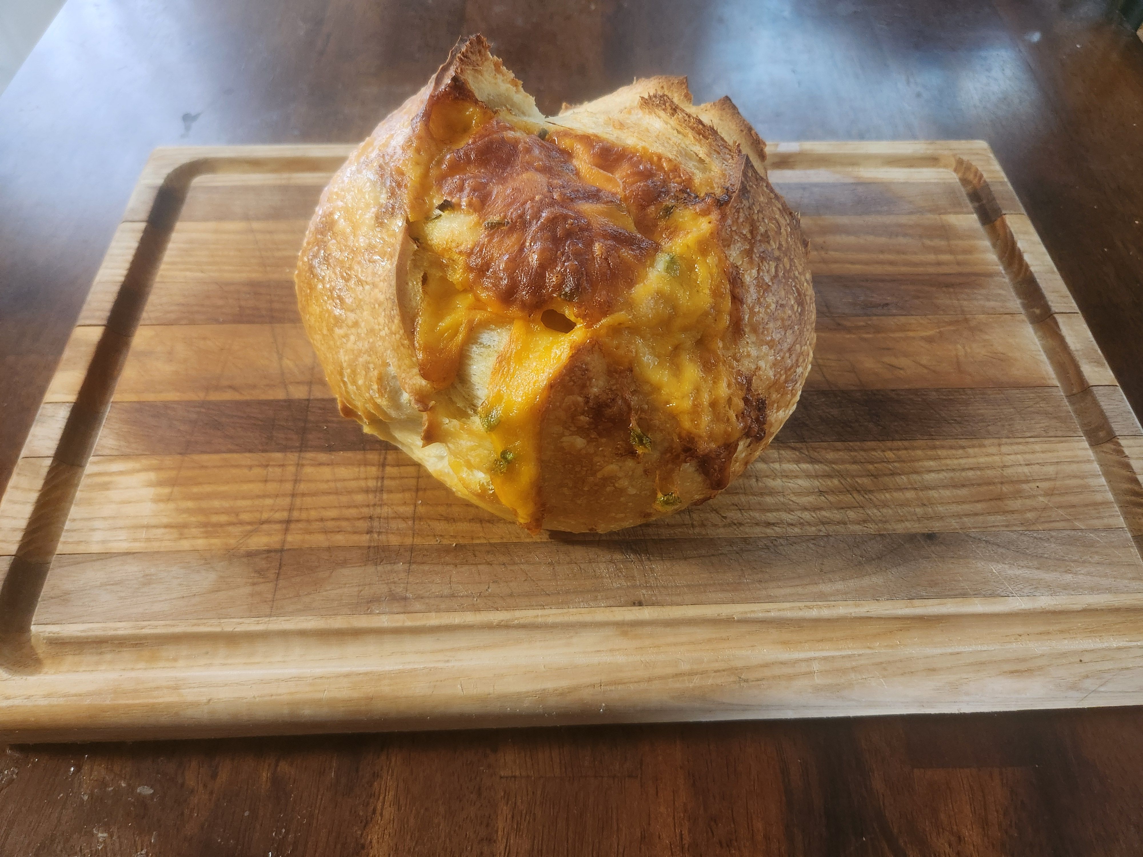 Jalapeño Chedder Sourdough Bread 