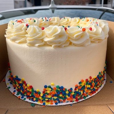 Vanilla Confetti Cake