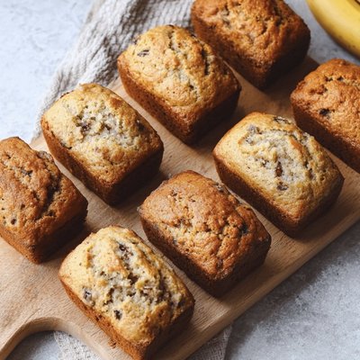 Mini Banana Bread Loaf(chocolate Chip,regular,walnut)