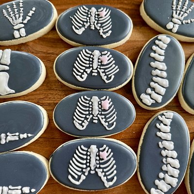 Custom Decorated Sugar Cookies “Bless Your Bones” 5 Designs