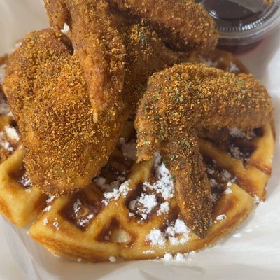 3 Whole Wing Waffles  🧇 Brunch 10:30am-1:30pm