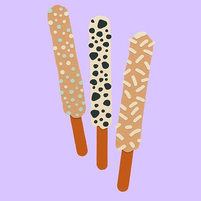 ( 6 )Chocolate Covered Pretzels 
