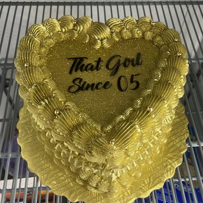 Heart Cake Metallic Color