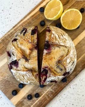 Lemon Blueberry Sourdough Loaf