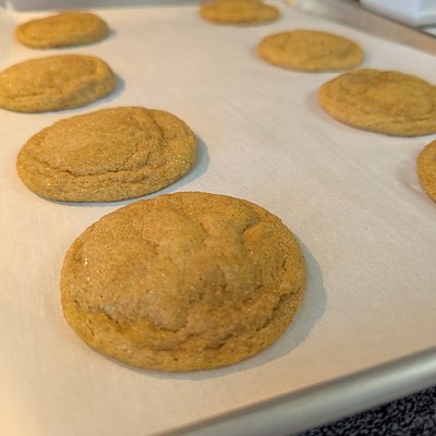 Pumpkin Snickerdoodle Cookies 