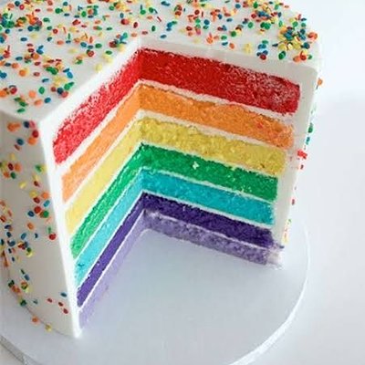 6 Layer Pride Rainbow Cake