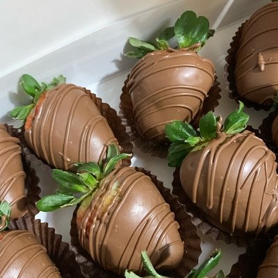 Valentine Half dozen Chocolate  Covered Strawberries 