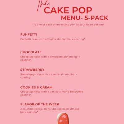 5-Pack Of Cake Pops