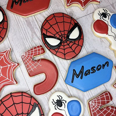 12 Decorated Character Sugar Cookies