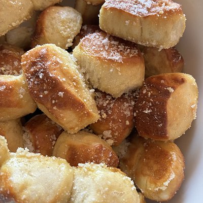 Sourdough Pretzel Bites, Serves 6-8