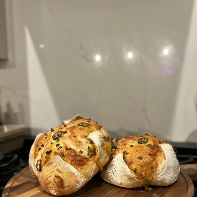 Jalapeño Cheddar Sourdough Loaf 
