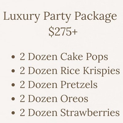 Luxury Party Package 
