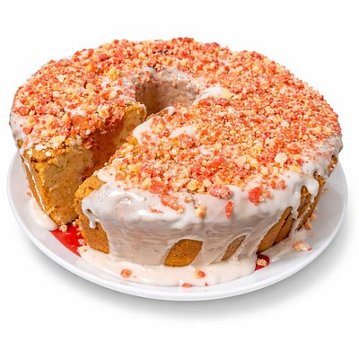 Strawberry Swirl Crunch Pound Cake