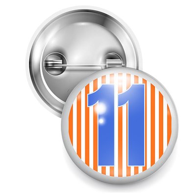 OKC #11 Wearable Button Pin 